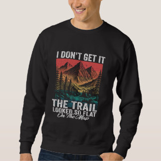 Ik krijg het spoor niet zo plat op de kaart trui