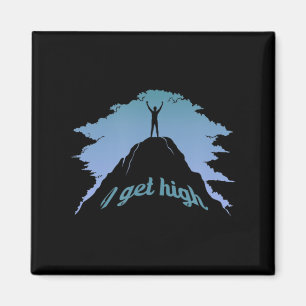 Ik krijg High Fun Rock klim Humor klimmer Magneet
