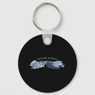 Ik krijg high op Rocks Fun Rock klim Humor Sleutelhanger