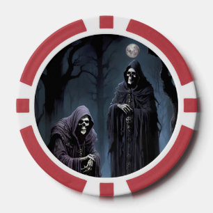 Ik krijg koude rillingen in het Bleke maanlicht Poker Chips