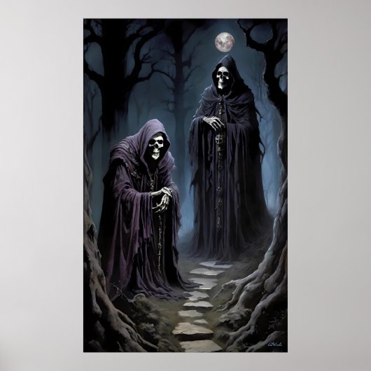 Ik krijg koude rillingen in het Bleke maanlicht Poster (Voorkant)