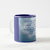 Ik krijg kracht, moed en vertrouwen... tweekleurige koffiemok (Voorkant links)