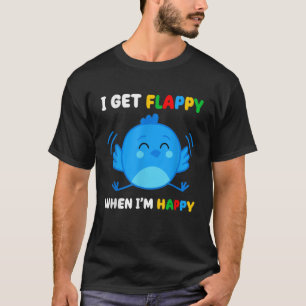 Ik krijg luidop als ik blij ben met Autism Awarene T-shirt