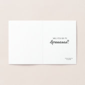 Ik krijg maar één beslissing | Grappige Groomsman  Folie Kaarten (Binnen)