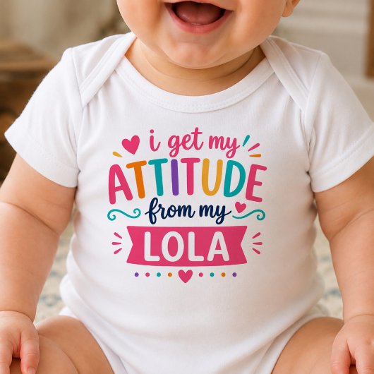 Ik krijg mijn attitude van mijn Lola-body Romper
