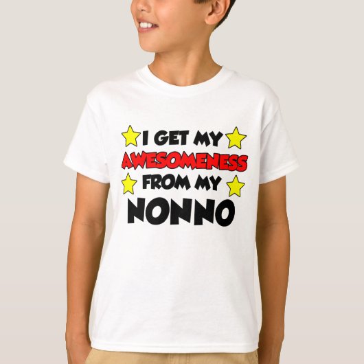 Ik krijg mijn bewustzijn van mijn nonno t-shirt (Voorkant)