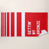 Ik krijg mijn bronze aan strandlaken (Voorkant)