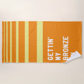 Ik krijg mijn bronze aan strandlaken (Voorkant)