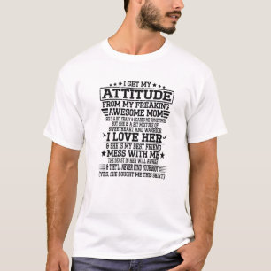 Ik krijg mijn houding van mijn vrijmakende Geweldi T-shirt