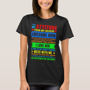 Ik krijg mijn houding van mijn vrijmakende Geweldi T-shirt