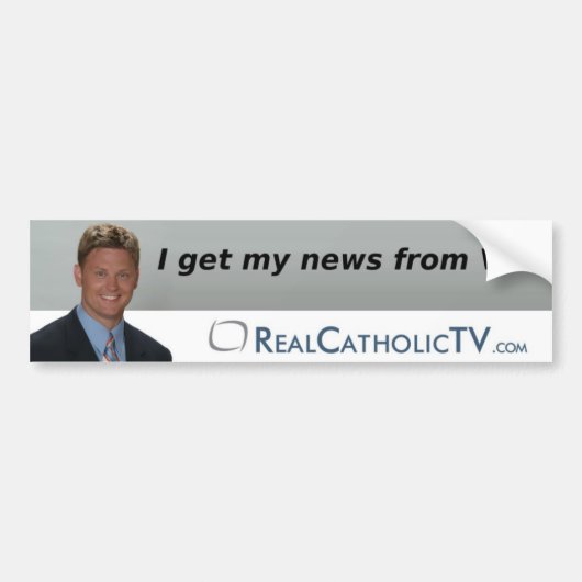 Ik krijg mijn nieuws van Vic! Bumpersticker (Voorkant)