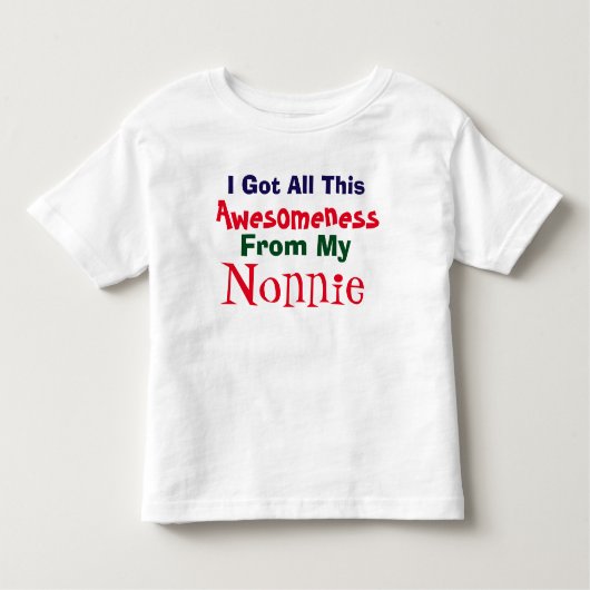 Ik krijg mijn ontzag van mijn nonnie T-shirt (Voorkant)