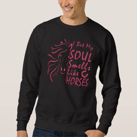 Ik krijg mijn soep als paarden 8 trui (Voorkant)