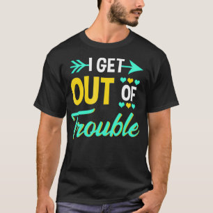 Ik krijg ons in problemen met het beste vriendje t-shirt