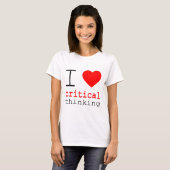 Ik ❤️ Kritisch Denken T-shirt (Voorkant volledig)