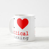 Ik ❤️ Kritisch Denken v2 Koffiemok (Voorkant links)