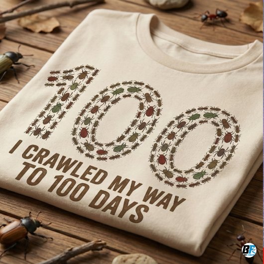 Ik kroop naar 100 dagen | Grappige bug en insect T-shirt