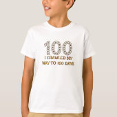 Ik kroop naar 100 dagen | Grappige bug en insect T-shirt (Voorkant)