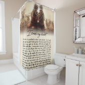 Ik kruis mijn hartenpaar Golden Jubileum Gift Douchegordijn (In situ)