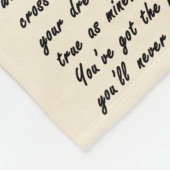 Ik kruis mijn hartenpaar Golden Jubileum Gift Fleece Deken (Hoek)