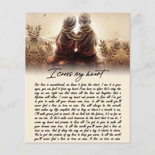 Ik kruis mijn hartenpaar Golden Jubileum Gift Flyer (Voorkant)