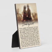 Ik kruis mijn hartenpaar Golden Jubileum Gift Fotoplaat (Zijkant)