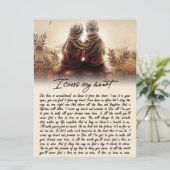 Ik kruis mijn hartenpaar Golden Jubileum Gift Menu (Staand voorkant)