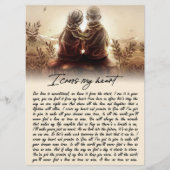 Ik kruis mijn hartenpaar Golden Jubileum Gift Menu (Voorkant)