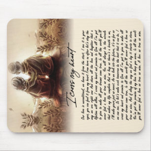 Ik kruis mijn hartenpaar Golden Jubileum Gift Muismat