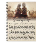 Ik kruis mijn hartenpaar Golden Jubileum Gift Notitieboek (Voorkant)