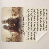 Ik kruis mijn hartenpaar Golden Jubileum Gift Sherpa Deken (Voorkant (horizontaal))