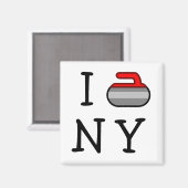 Ik krul NY Magneet (Voorkant / Achterkant)