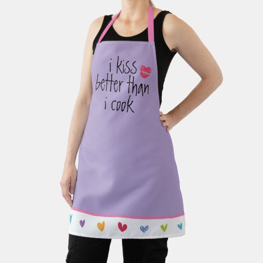 Ik kus beter dan ik kook Apron Schort (Insitu)