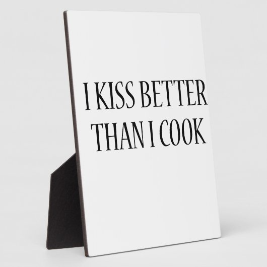 Ik kus beter dan ik kook. fotoplaat (Zijkant)