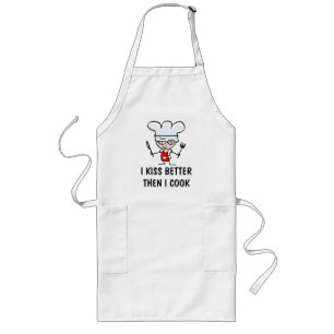 Ik kus beter dan ik maak een groot pron voor manne lang schort