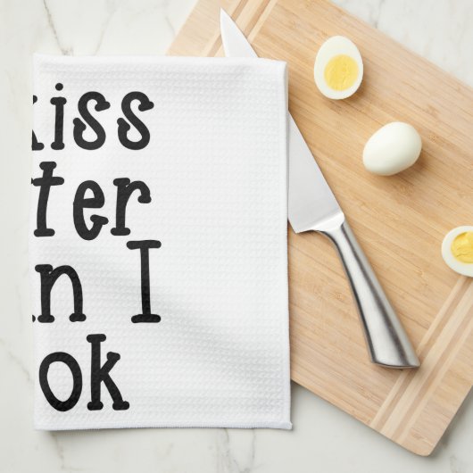 Ik kus beter dan ik maak Towel Theedoek (Quarter Fold)