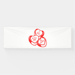 Ik Kus Me Be Mijn Valentijnsdag 2.5x8 Vinyl Spandoek