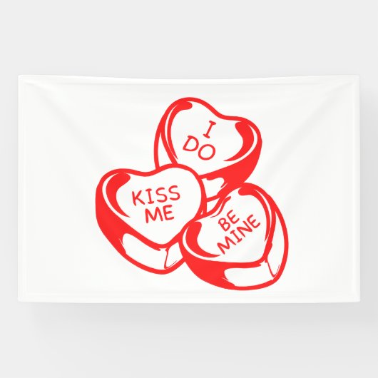 Ik Kus Me Be Mijn Valentijnsdag 4x6 Vinyl Spandoek (Horizontaal)