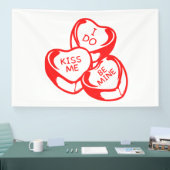 Ik Kus Me Be Mijn Valentijnsdag 4x6 Vinyl Spandoek (Beurs)