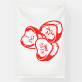 Ik Kus Me Be Mijn Valentijnsdag 4x6 Vinyl Spandoek (Verticaal)