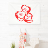 Ik Kus Me Be Mijn Valentijnsdag 4x6 Vinyl Spandoek (Insitu)