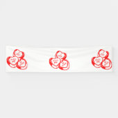 Ik Kus Me Be Mine Valentijnsdag 2.5x10 Vinyl Spandoek (Horizontaal)