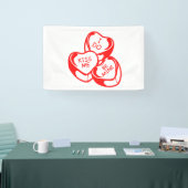 Ik Kus Me Be Mine Valentijnsdag 2.5x4 Vinyl Spandoek (Beurs)