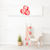 Ik Kus Me Be Mine Valentijnsdag 2.5x8 Vinyl Spandoek (Insitu)