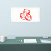 Ik Kus Me Be Mine Valentijnsdag 2x1 Vinyl Spandoek (Beurs)