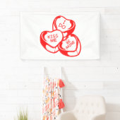 Ik Kus Me Be Mine Valentijnsdag 3x5 Vinyl Spandoek (Insitu)