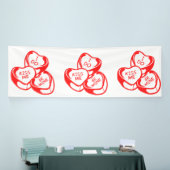 Ik Kus Me Be Mine Valentijnsdag 4x12 Vinyl Spandoek (Beurs)