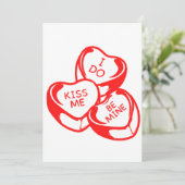 Ik kus mezelf op Valentijnsdag uitnodiging om bij  (Staand voorkant)