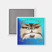 Ik kus mijn kat op de lipmagneet magneet (Voorkant / Achterkant)