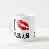 Ik kus Parijs Koffiemok (Voorkant links)